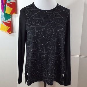 Athleta Derek Lam spider web ls tee shirt S